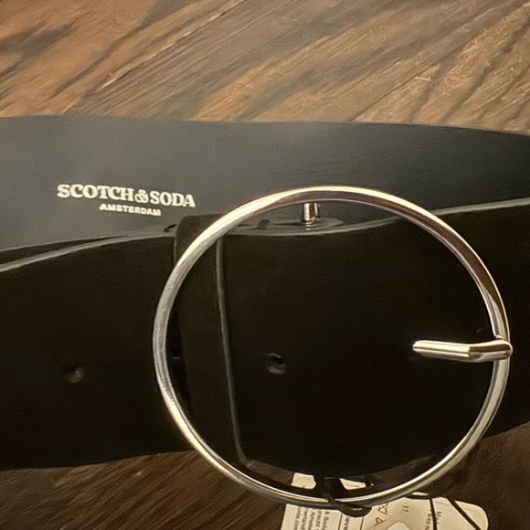 NEW Scotch & Soda Black Suede Belt - Retails for $128 - Picture 7 of 7